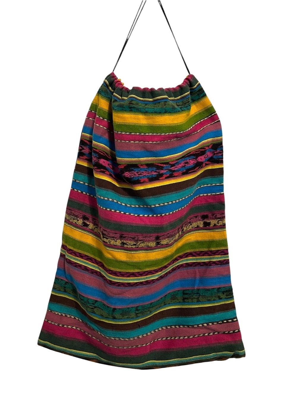 Hiptipico Ethical Multicolored Striped Bag With Drawstring